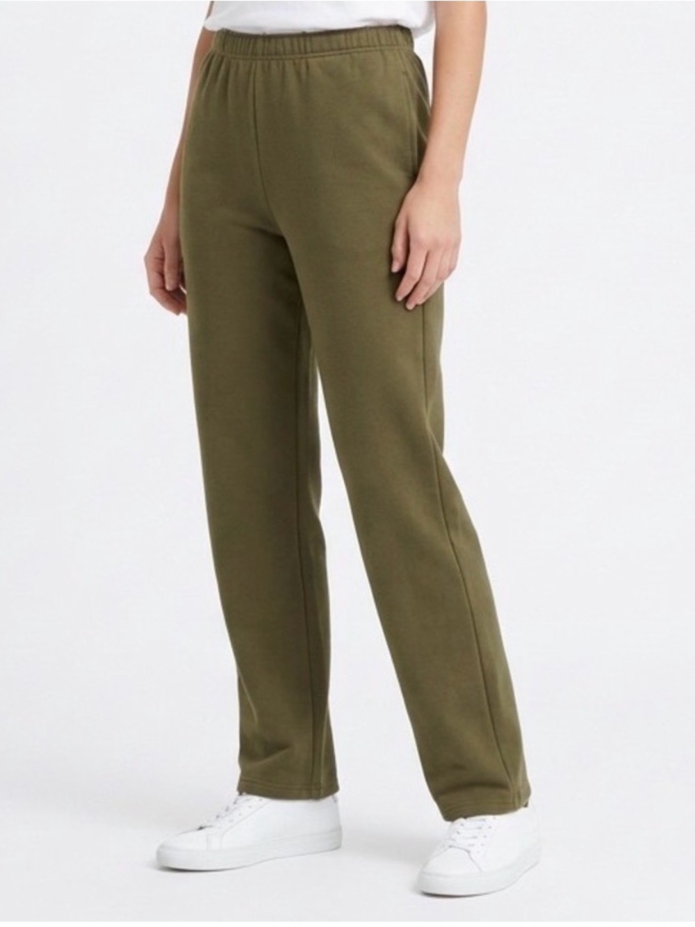naked wardrobe Olive Straight Pull-On Sweatpants